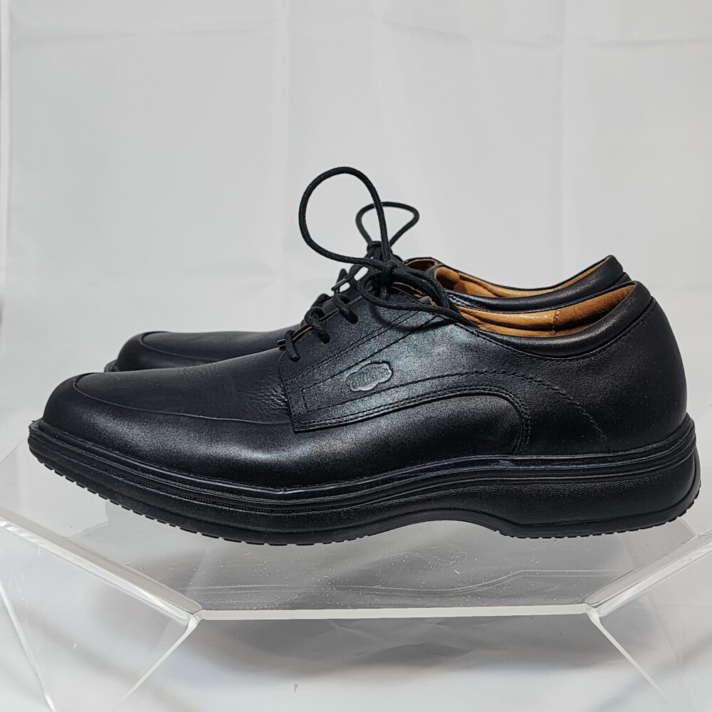 Dr Doctor Comfort Classic Men 10.5 M Leather Diabetic Therapeutic Shoes 8410 Bla